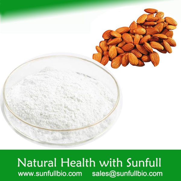 Amygdalin tự nhiên 98% tinh thể trắng bột nhạt hạnh nhân nhạt chiết xuất hạt cải xoăn cho các chất trung gian dược phẩm