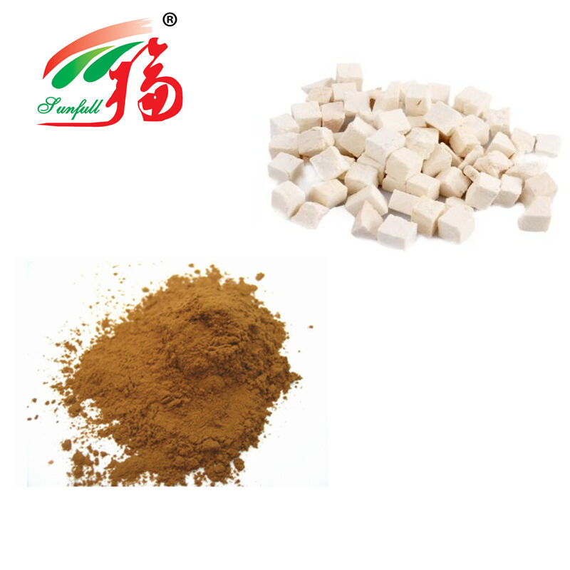 Poria Cocos Extract Powder 30% Polysaccharides Bột màu vàng nhạt để tăng khả năng miễn dịch