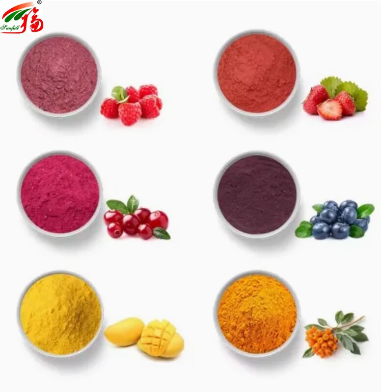 Các thành phần trái cây Thực phẩm sức khỏe Chất lượng cao hương vị tốt và khả năng hòa tan trong nước đồ uống Bột đông khô Bột trái cây khác nhau