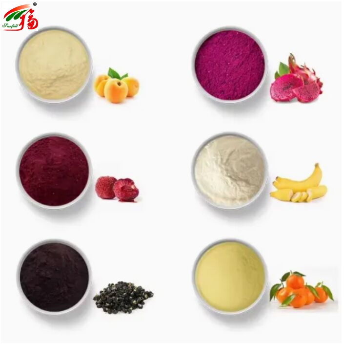 Các thành phần trái cây Thực phẩm sức khỏe Chất lượng cao hương vị tốt và khả năng hòa tan trong nước đồ uống Bột đông khô Bột trái cây khác nhau