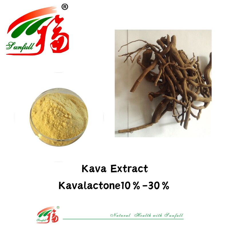 Hunan Sunfull Giá tốt nhất ISO/Kosher bổ sung dinh dưỡng Kavalactones 10% -30% Kava chiết xuất bột cho bổ sung
