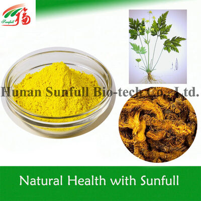 100% Berberine Hydrochloride tự nhiên 97% 98% từ gốc Coptis chinensis với số CAS 633-65-8